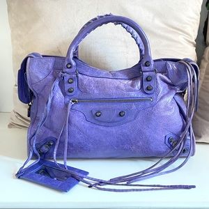 Authentic 💜 Balenciaga Classic City Bags Purple